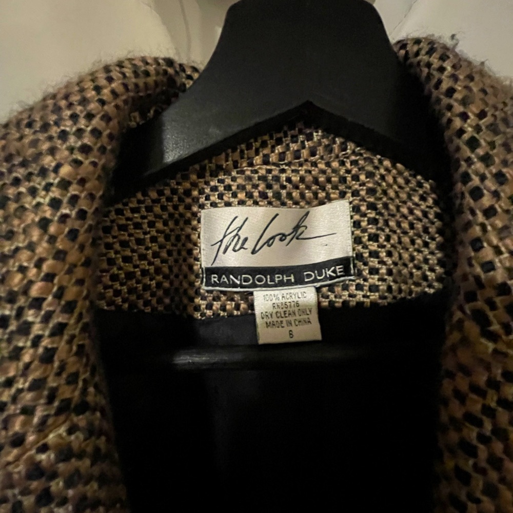 Randolph Duke The Look Vintage Trench Peacoat Jacket Coat with Waist Belt - Picture 3 of 3